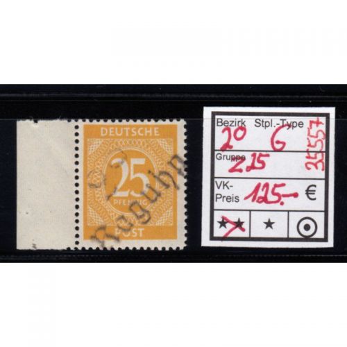 Bezirk 2* (kl. 20) nr. 6  Raguhn ** z 25  Pf.    geprüft  Befund