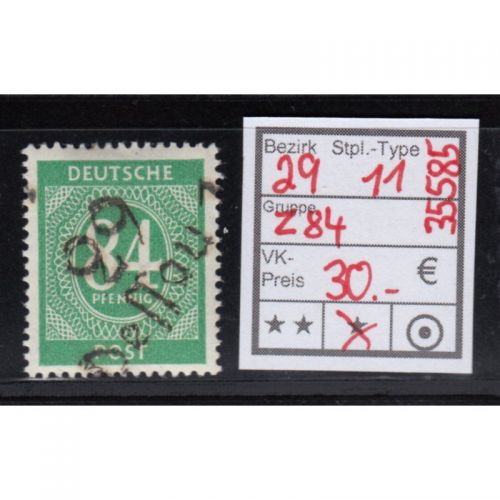 Bezirk 29 nr. 11  Dessau *  Z 84 Pf    geprüft