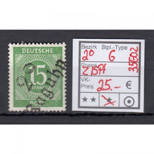 Bezirk 2* (kl. 20) nr. 6  Raguhn * Z 15  Pf.    geprüft