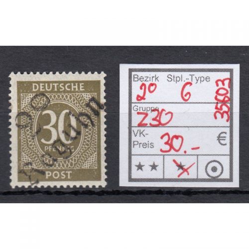 Bezirk 2* (kl. 20) nr. 6  Raguhn * Z 30  Pf.    geprüft