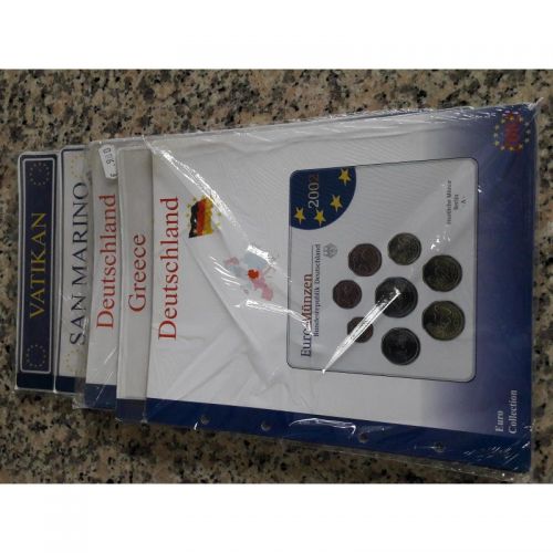 Konvolut Albenblätter für original verpackte KMS, 255 x 210, 4 Ringe  Neu - OVP