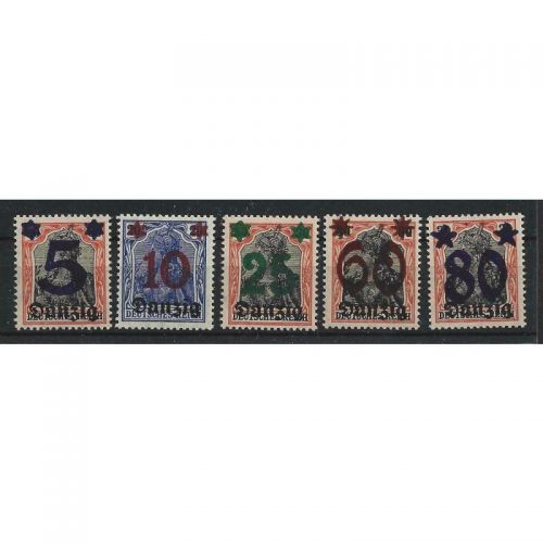 Danzig 1920 Mi. Nr. 16-20 *