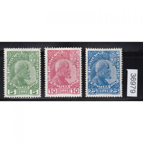Liechtenstein 1912 : Mi.-Nr.:1-3 *   lesen