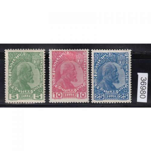 Liechtenstein 1912 : Mi.-Nr.:1-3 *   lesen