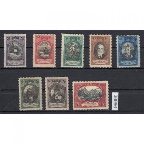 Liechtenstein 1921 : Mi.-Nr.:53-60 *