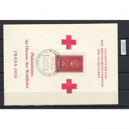 Saarland 1950 Mi. Nr. 292 Gestempelt auf Karte Ersttag  (003)