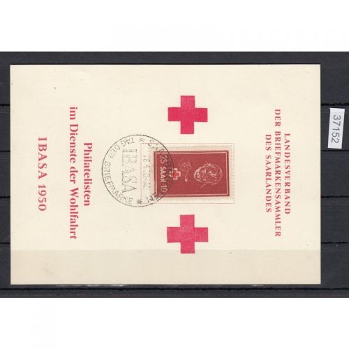 Saarland 1950 Mi. Nr. 292 Gestempelt auf Karte Ersttag  (004)