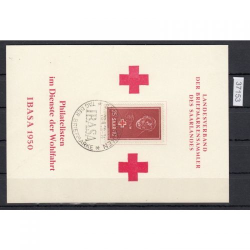 Saarland 1950 Mi. Nr. 292 Gestempelt auf Karte Ersttag  (005)