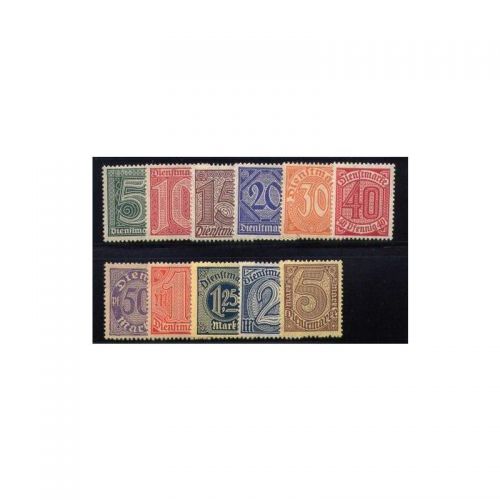 DR Dienst 1920, Mich.-Nr.:D 23-33 **  LUXUS