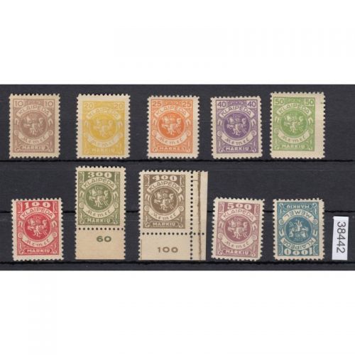 Memel 1923 Mi. Nr. 141-50 **