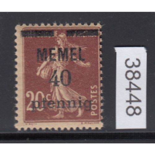 Memel 1920 Mi. Nr. 22 a **    geprüft