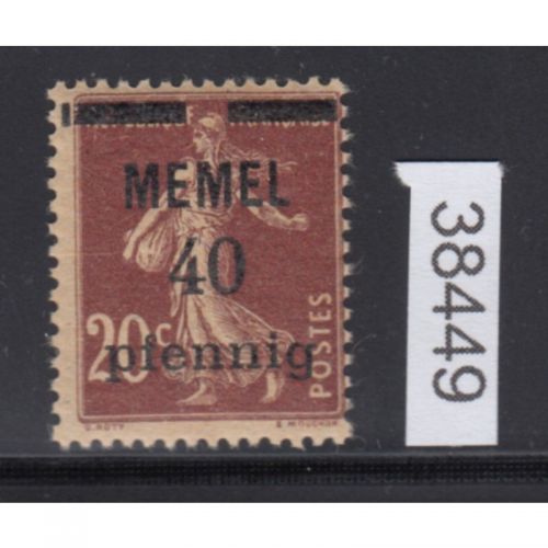 Memel 1920 Mi. Nr. 22 a **    geprüft