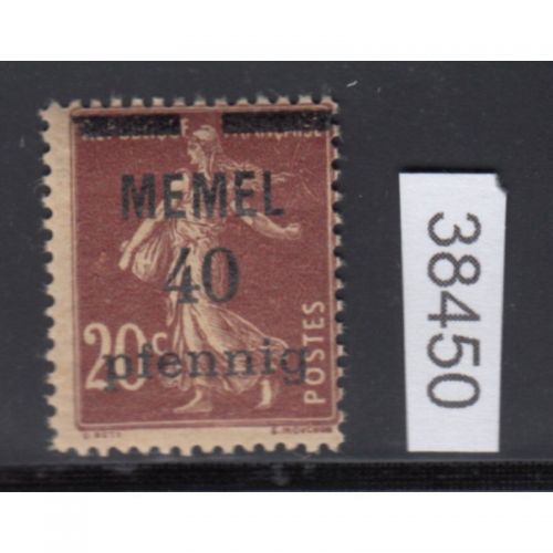 Memel 1920 Mi. Nr. 22 a **    geprüft