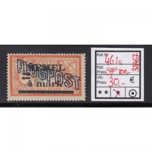 Memel 1921 Mi. Nr. 46 y Ia * geprüft  Michel 100,00