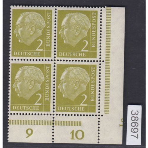 Bund 1954, Mich.-Nr.: 177 ** DZ  Lo