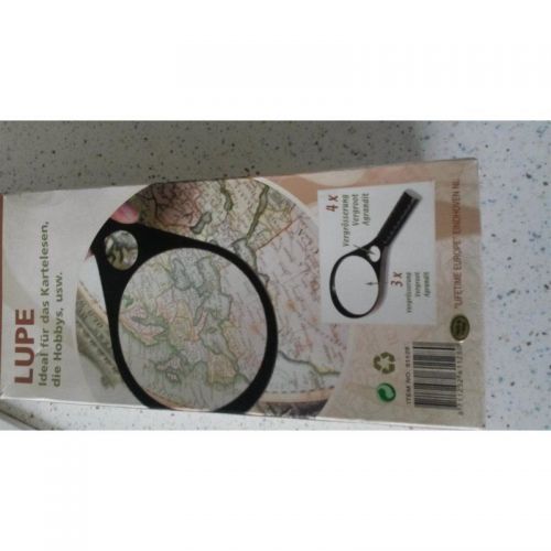 Hand- Leselupe  mit 100 mm Durchmesser Linse   Neu- OVP