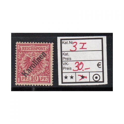 Kolonien Karolinen 1899, Mich.-Nr.: 3 I *    75,00