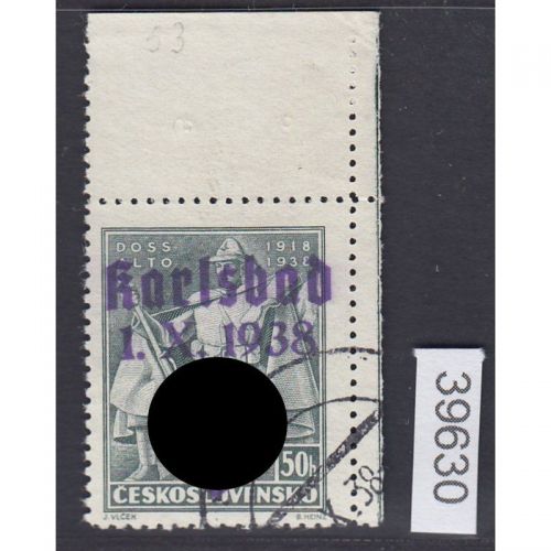 Sudetenland Karlsbad, Mi.-Nr.   56  gestempelt  geprüft