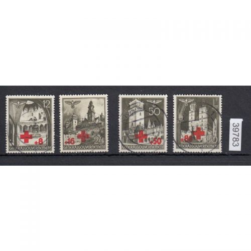 GG 1940, Mi.-Nr. 52-55 gestempelt