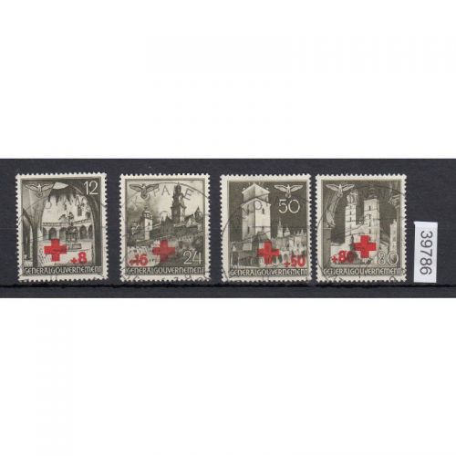 GG 1940, Mi.-Nr. 52-55 gestempelt