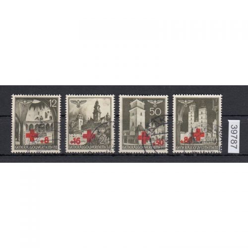 GG 1940, Mi.-Nr. 52-55 gestempelt