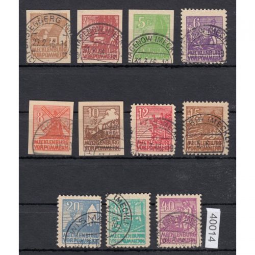 SBZ  1945 Mi.-Nr.:  29-36  gestempelt