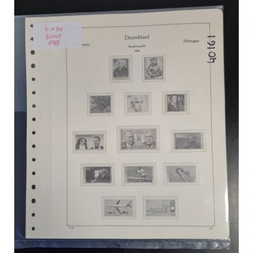 KABE  Bund 1988 Vordrucke  gebraucht