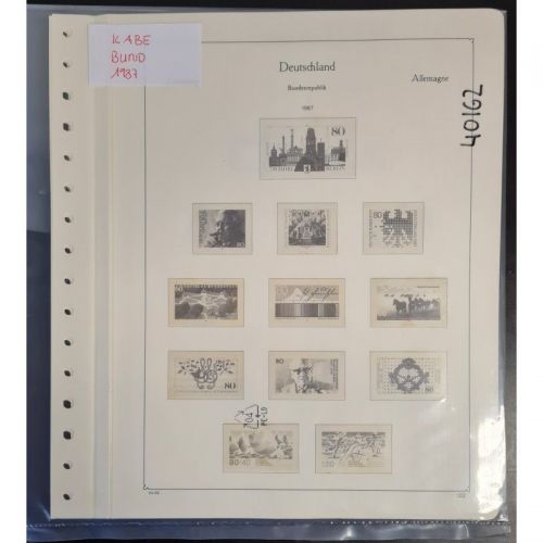 KABE  Bund 1987 Vordrucke  gebraucht