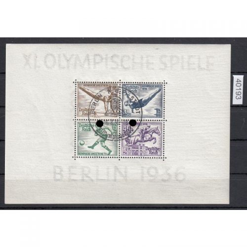 DR 1936, Mich.-Nr.: 624-631, Block 5   Stpl. " K.d.F. Stadt " + Gummi
