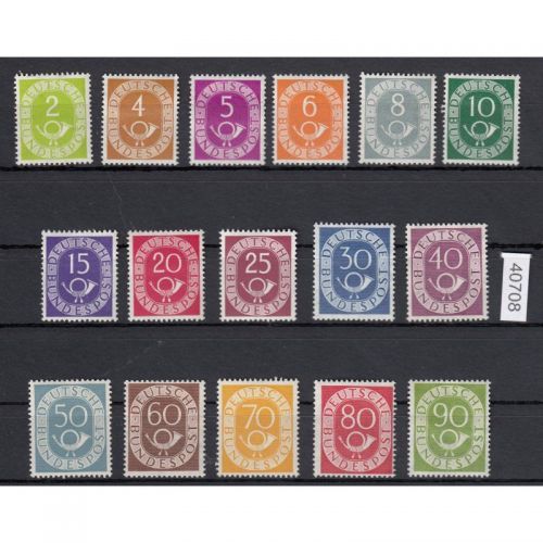 Bund 1951, Mich.-Nr.: 123-138 *