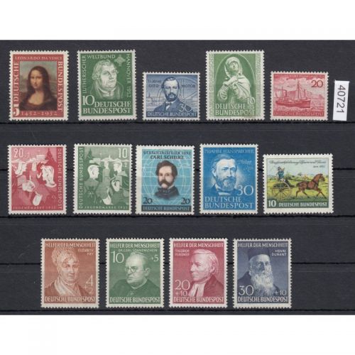 Bund 1952, Mich.-Nr.: 148-161 *