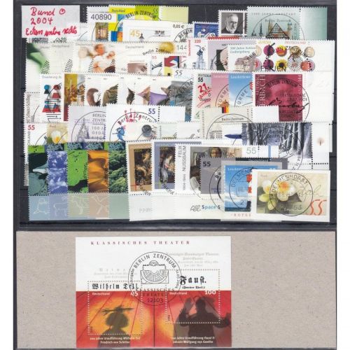 Bund 2004, Mich.-Nr.: 2374-2433 Gestempelt Komplett Eckrand  LUXUS PLUS