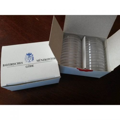 24 Göde  Münzen Kapseln Innendurchmesser 30 mm, Neu - OVP