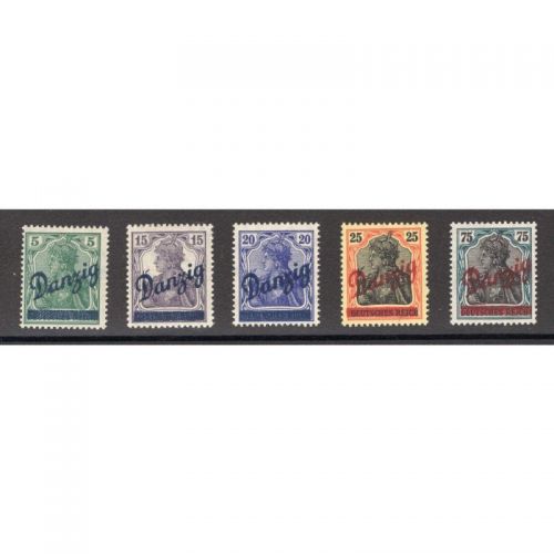 Danzig 1920 Mi. Nr. 21-25 *