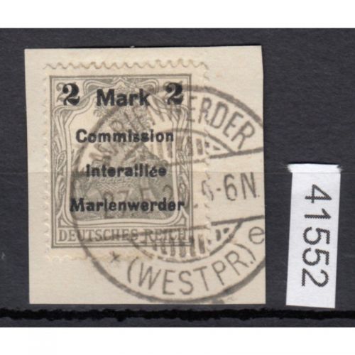 Abstimmung. Marienwerder 1920, Mi.-Nr. 23 B I a s gestempelt  geprüft