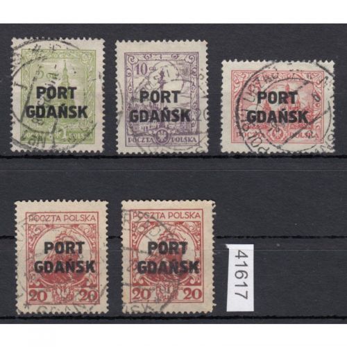 Danzig Hafen 1926 Mi.Nr. 15-18 I+II  gestempelt