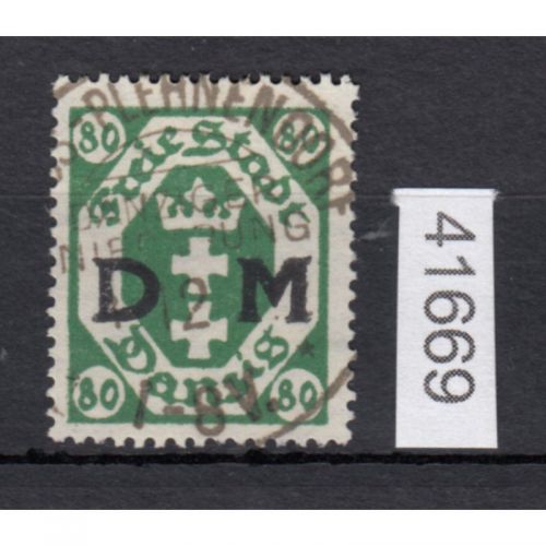 Danzig Dienst 1922 Mi.Nr. D 16 Y  gestempelt geprüft  Attest