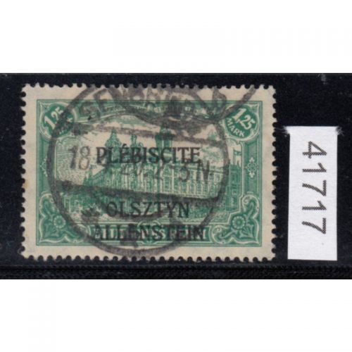Abstimmung. Allenstein 1920, Mi.-Nr. 11 b gestempelt  geprüft