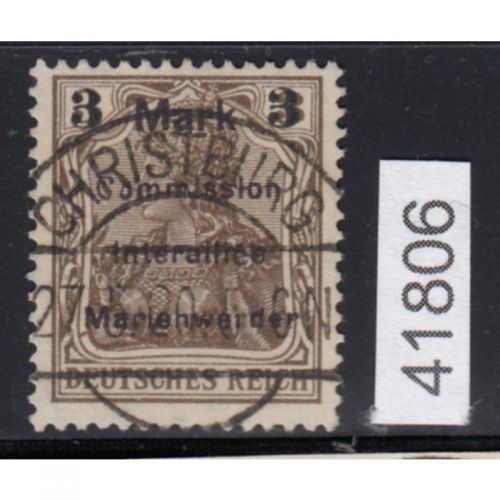 Abstimmung. Marienwerder 1920, Mi.-Nr. 24 AF IV gest. Plattenfehler Mi.150,00