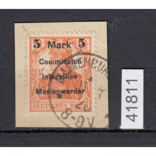 Abstimmung. Marienwerder 1920, Mi.-Nr. 25 A I a m  gestempelt  Mi 250,00