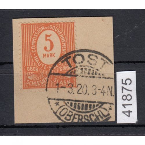 Abstimmung. Oberschlesien 1920, Mi.-Nr.  9 gestempelt  TOST