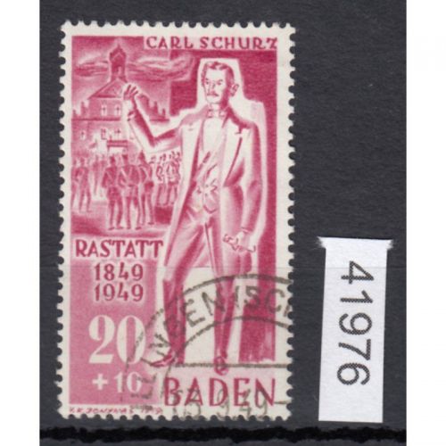 Alliierte Franz. Zone Baden Mi. Nr. 51 gestempelt  geprüft