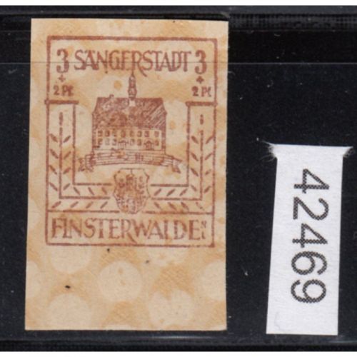 Finsterwalde, Mich.-Nr.: 1 G **  Druck auf der Gummiseite