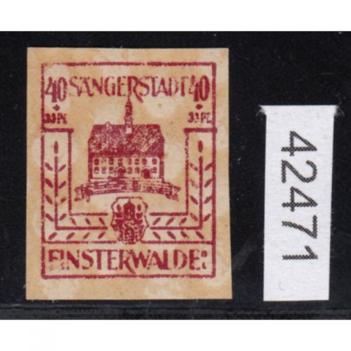 Finsterwalde, Mich.-Nr.: 10 G **  Druck auf der Gummiseite