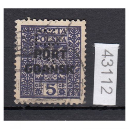 Danzig Hafen 1929 Mi.Nr. 20  gestempelt   FIRMENLOCHUNG PERFIN