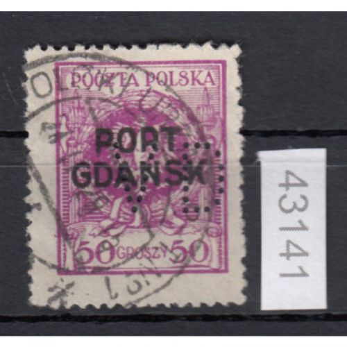 Danzig Hafen 1925 Mi.Nr. 11  gestempelt   FIRMENLOCHUNG PERFIN