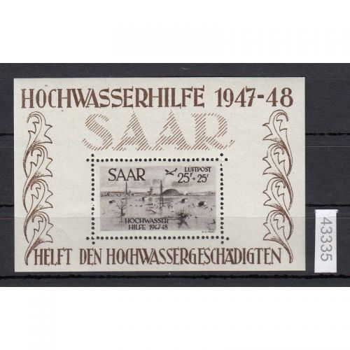 Saarland 1948 Mi. Nr. Block 2 **   lesen