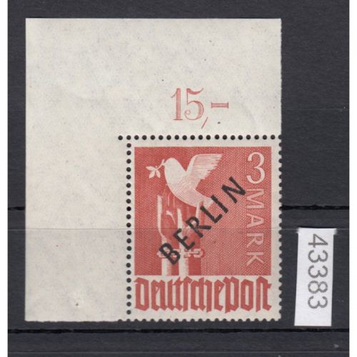 Berlin 1948, Mich.-Nr.: 19 ** Eckrand  geprüft