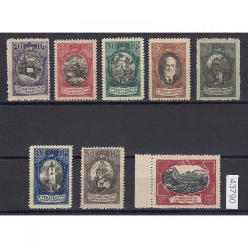 Liechtenstein 1921 : Mi.-Nr.:53-60 **