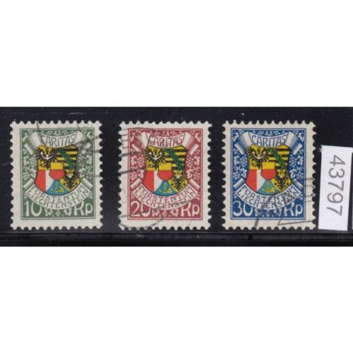 Liechtenstein 1927 : Mi.-Nr.:75-77 gestempelt